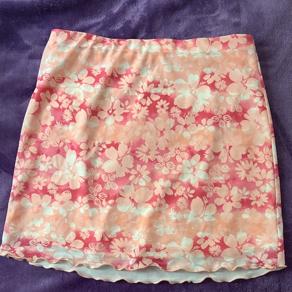 Forever 21 Cream Tan Mini Pencil Skirt